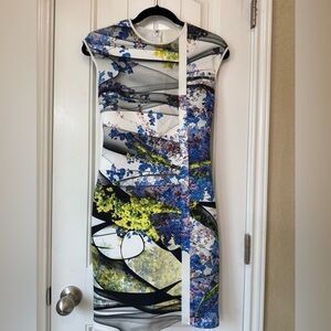Clover Canyon Space Harden Print Neoprene Dress